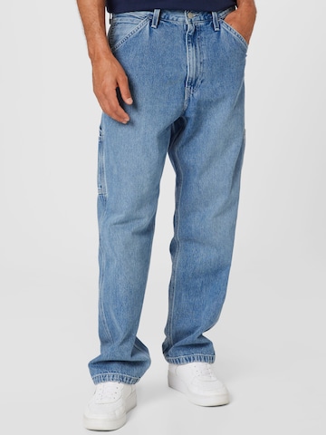 Jeans de la LEVI'S pe albastru: față
