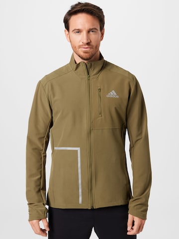 Veste de sport 'Own The Run' ADIDAS SPORTSWEAR en vert : devant