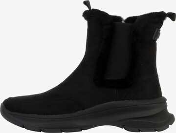 Super Mode Sneakersy wysokie 'Hohe Sneaker mit Reißverschluss' w kolorze czarny: przód