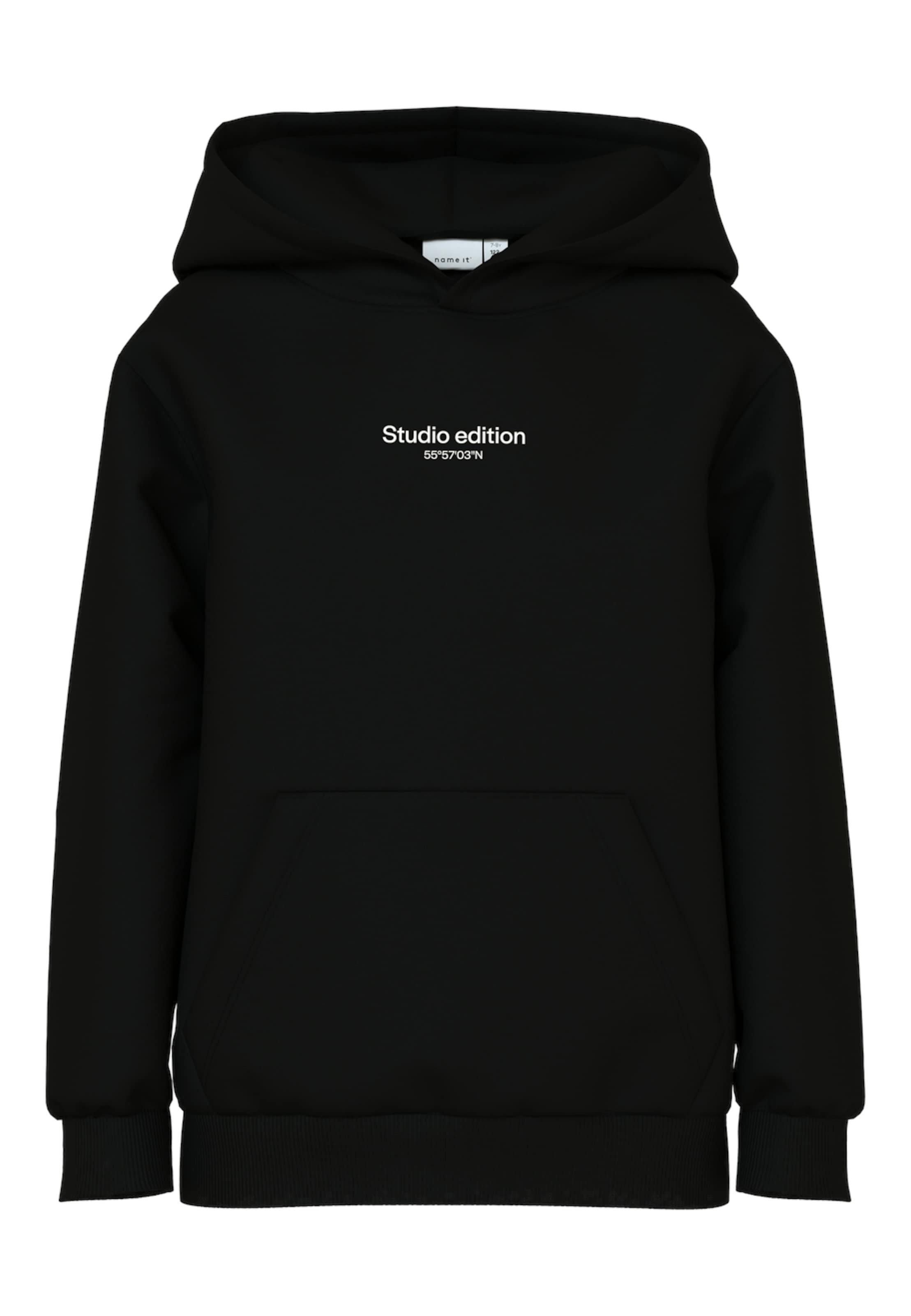 NAME IT Μπλούζα φούτερ 'Brody' σε μαύρο: μπροστά