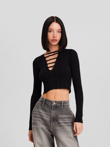 Bershka Shirt in Schwarz: predná strana