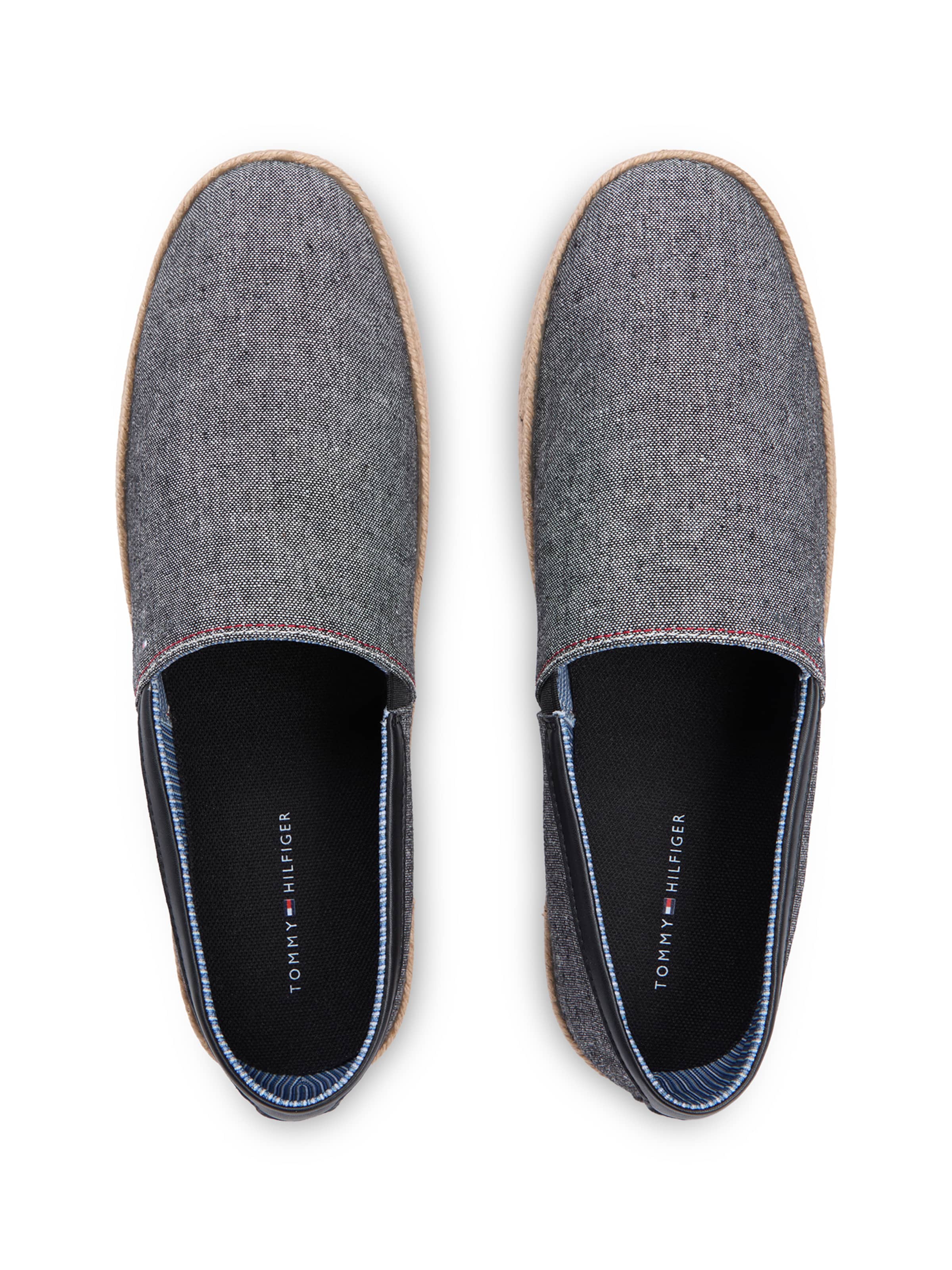 TOMMY HILFIGER Espadrile | črna barva