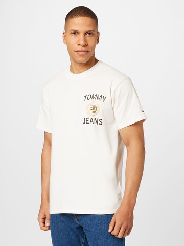 Tommy Jeans T-Shirt 'Luxe' in Weiß: predná strana