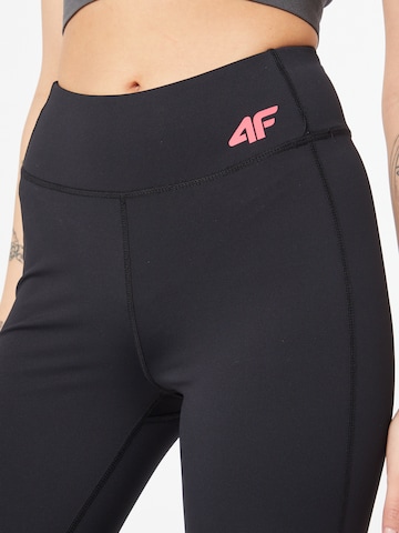 4F Skinny Spodnie sportowe w kolorze czarny