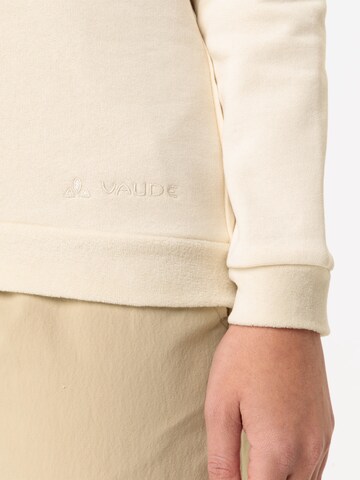 VAUDE Sportpullover 'Manukau' (GOTS) in Beige