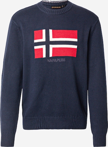 NAPAPIJRI Pullover 'D-MURA C' in Blau: Vorderseite