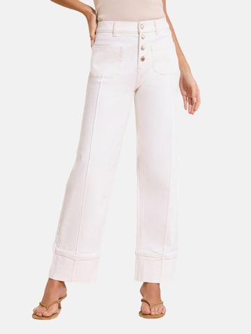 Lipsy Regular Jeans in Wit: voorkant