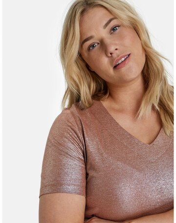 SAMOON T-Shirt in Braun