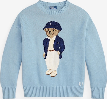 Polo Ralph Lauren Πουλόβερ 'BEAR' σε μπλε: μπροστά