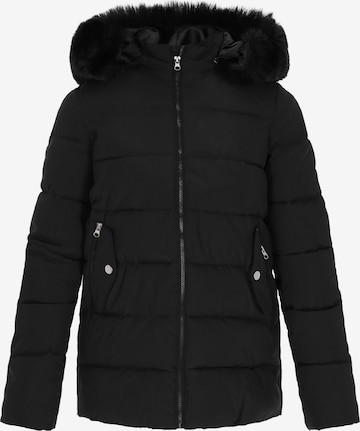 Manteau d’hiver Usha en noir : devant