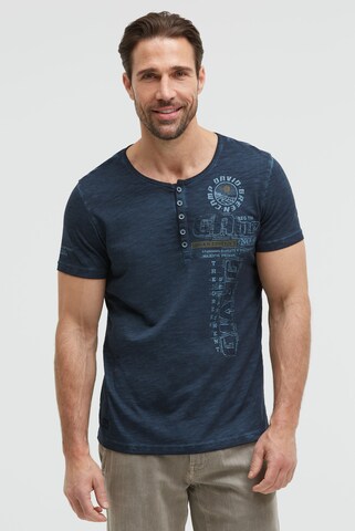 CAMP DAVID Shirt in Blue: front