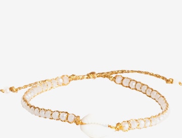 Bracelet Samapura Jewelry en blanc : devant
