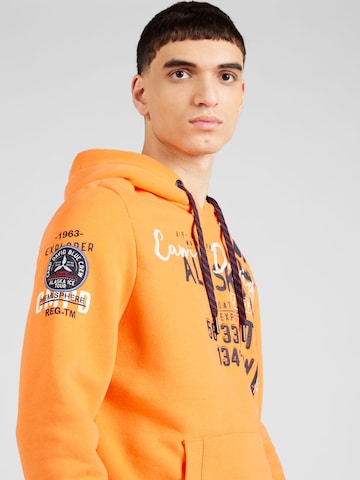 CAMP DAVID Sweatshirt 'Alaska Ice Tour' in Oranje