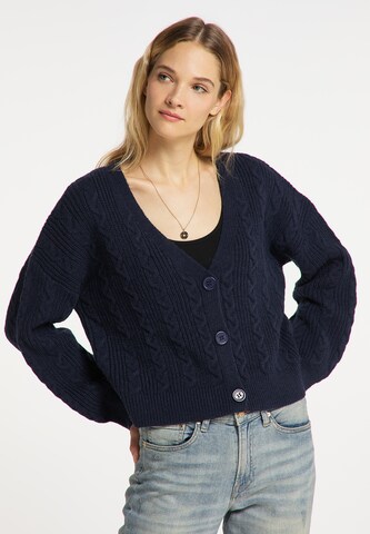 DreiMaster Vintage Knit cardigan in Blue: front
