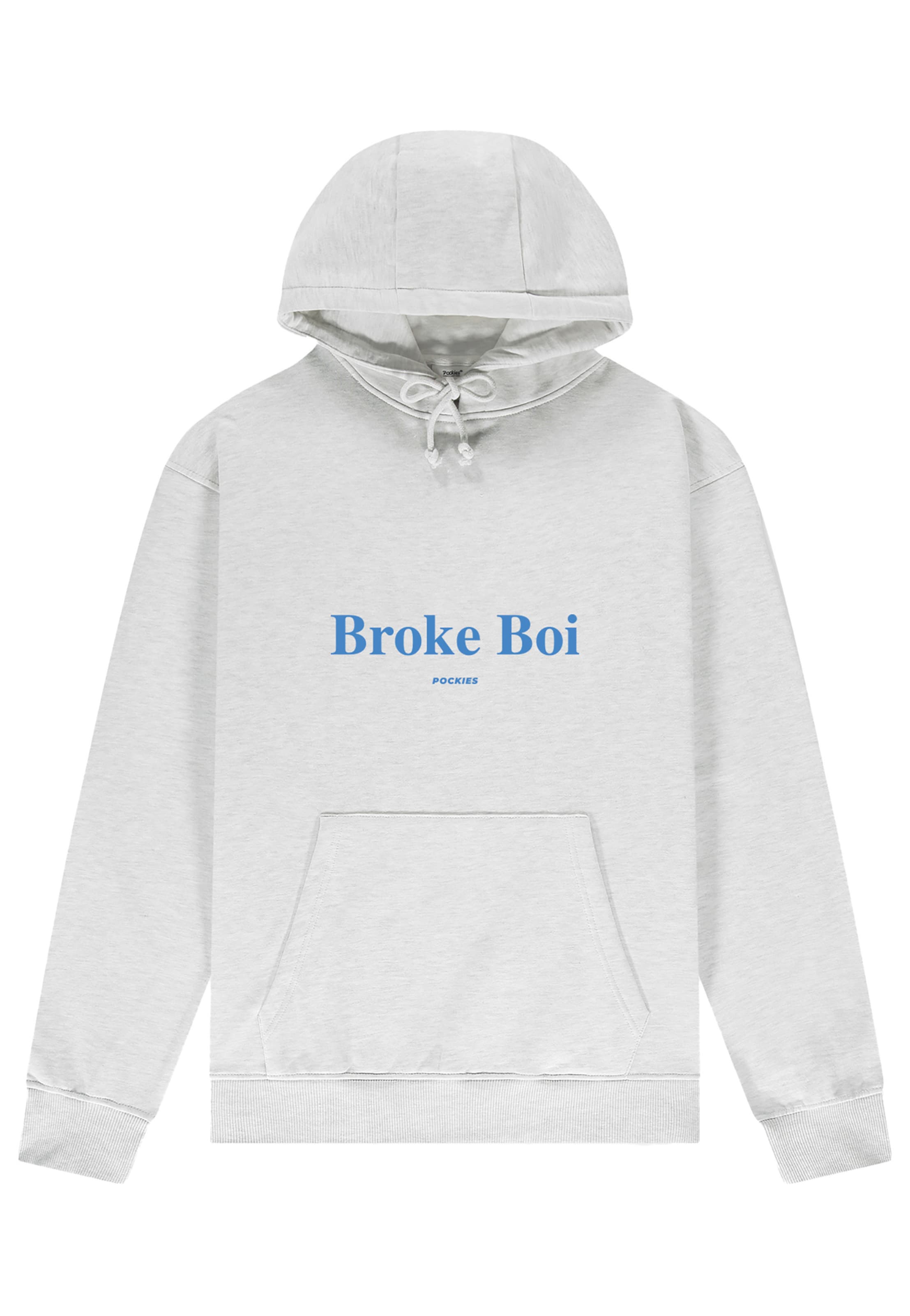 Felpa 'Broke Boi' di Pockies in grigio: frontale