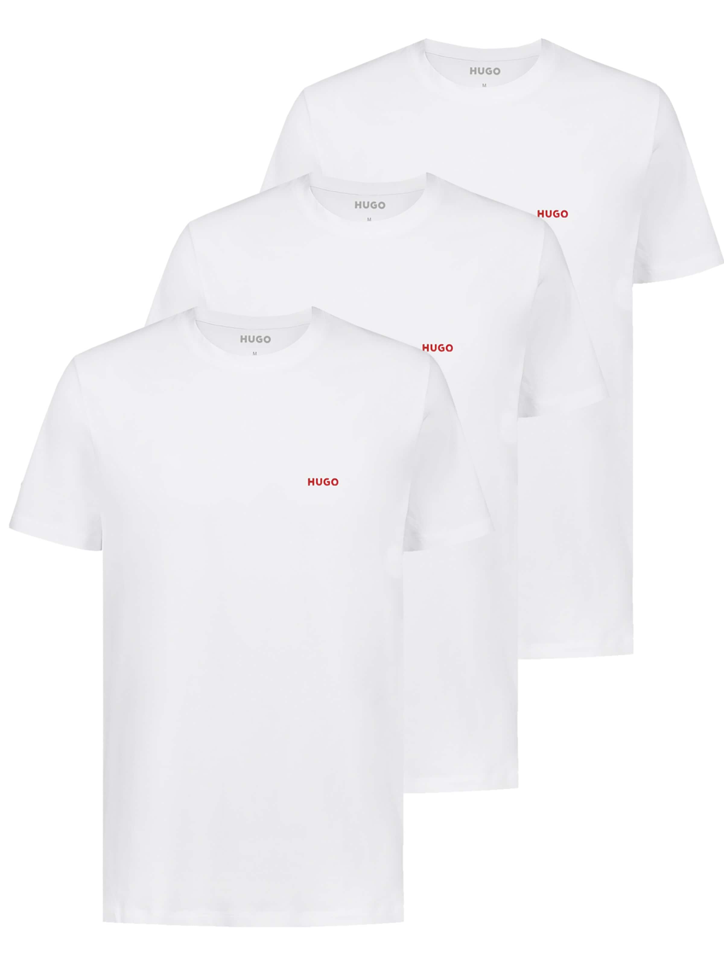 HUGO Shirt '3er Pack T-Shirts Crew-Neck' in S in White, Item view