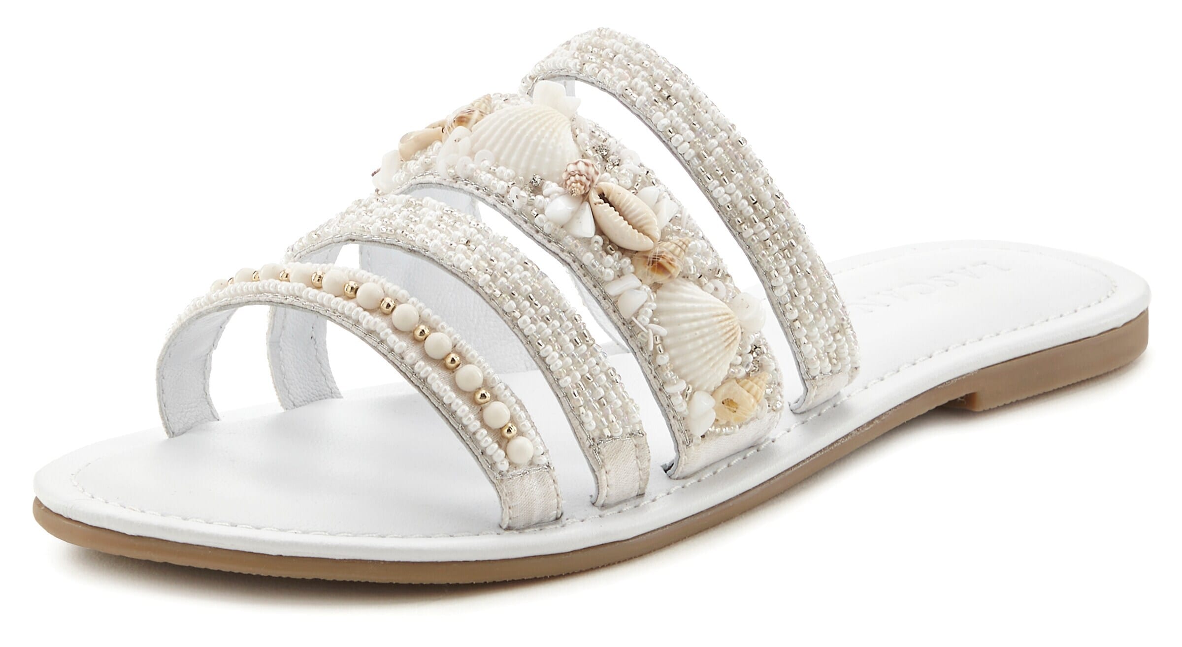 LASCANA Pantolette in Weiß: Vorderseite