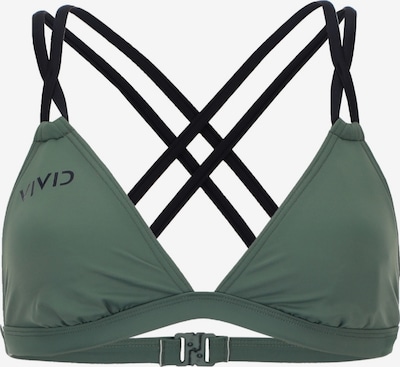 VIVID Bikini gornji dio u tamno zelena / crna, Pregled proizvoda