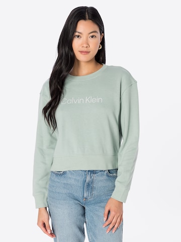 Calvin Klein SportSweater majica - zelena boja: prednji dio