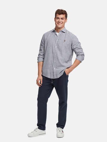U.S. POLO ASSN. Regular Fit Hemd 'Bolt' in Blau
