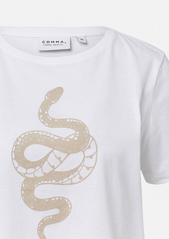 T-shirt comma casual identity en blanc