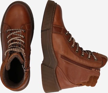 Libelle Lace-Up Ankle Boots in Brown