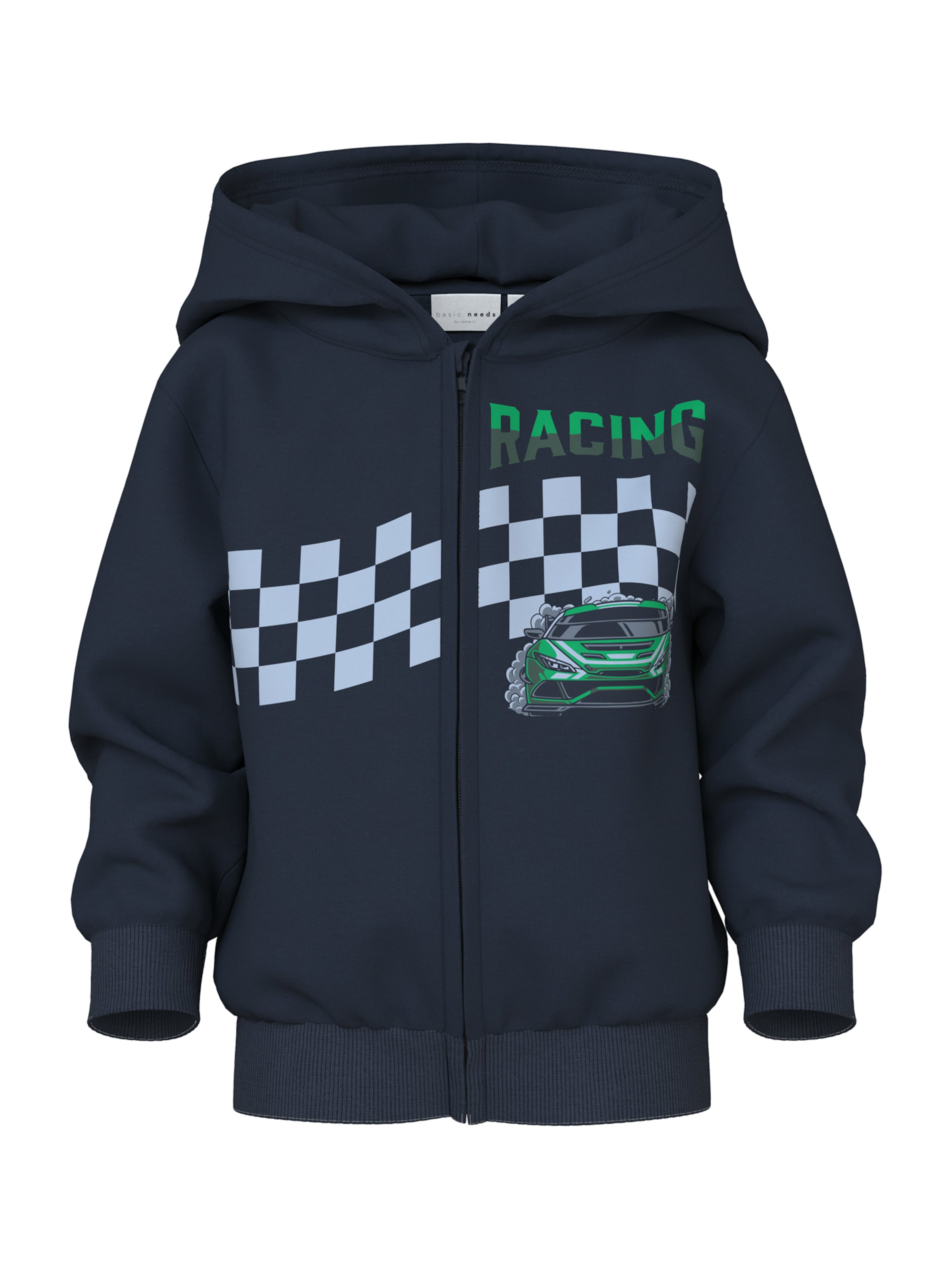 NAME IT Jopa na zadrgo 'NMMVOLTINUS' | modra barva: sprednja stran