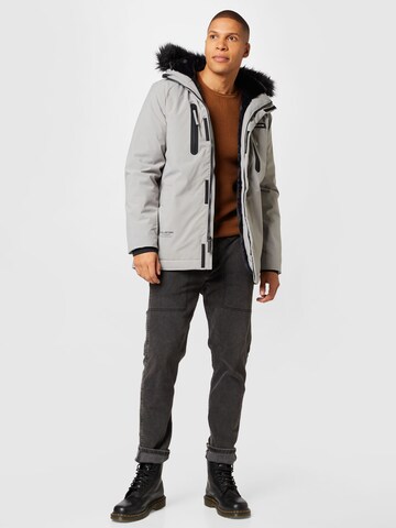 Parka d’hiver HOLLISTER en gris