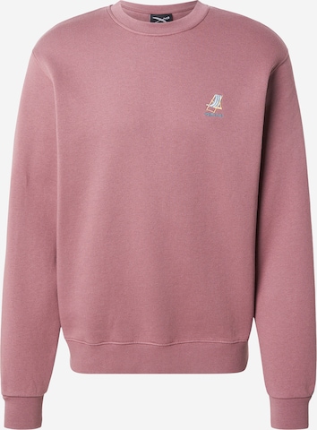 Sweat-shirt 'Homeoffice' Iriedaily en violet : devant