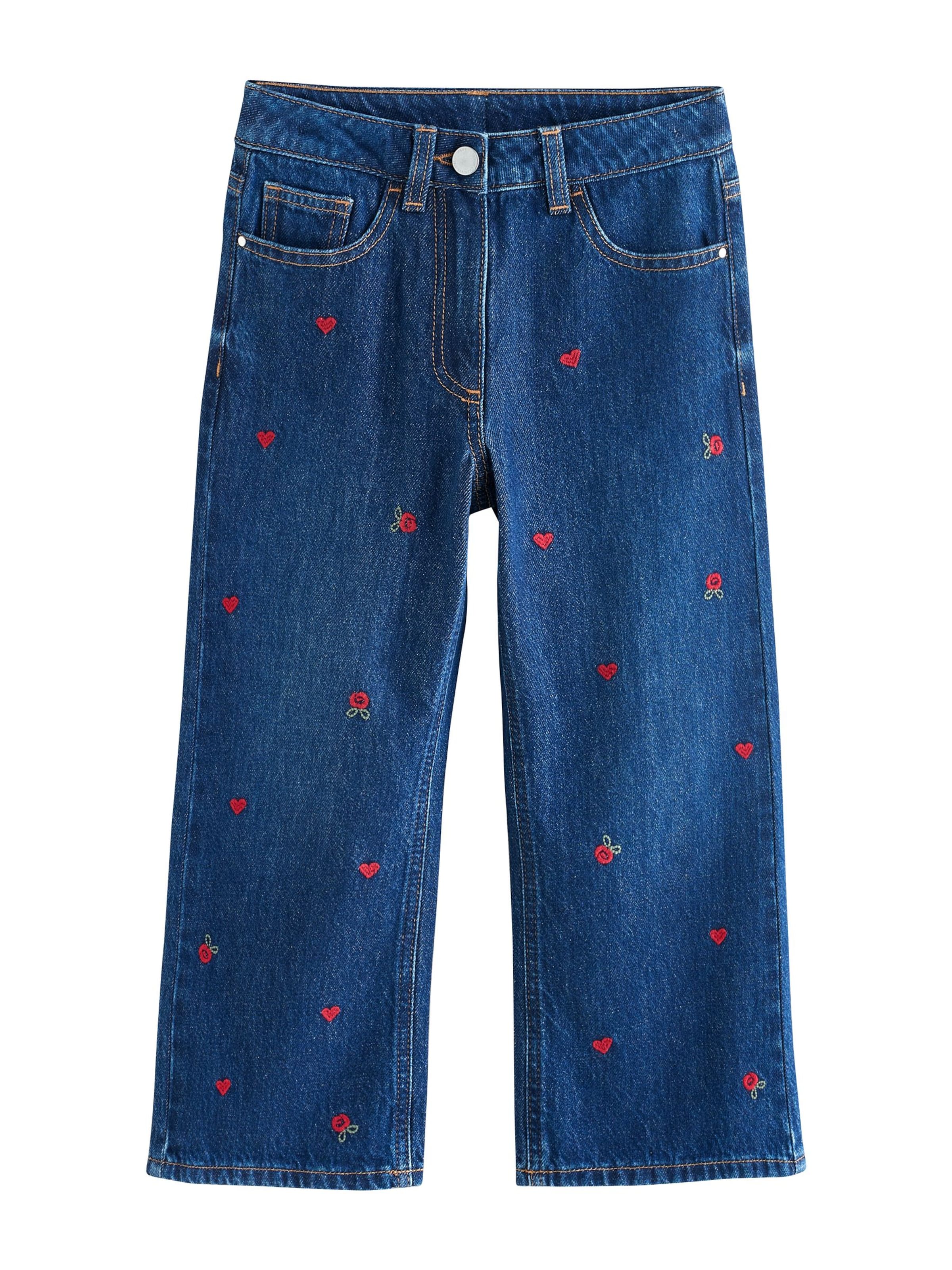 NextWide Leg/ Široke nogavice Traperice - plava boja: prednji dio