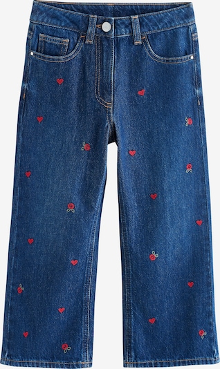 Next Džinsi, krāsa - zils džinss / sarkans, Preces skats