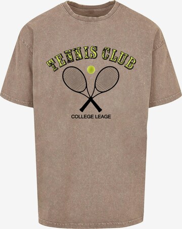 Merchcode Shirt 'Tennis Club' in Groen: voorkant