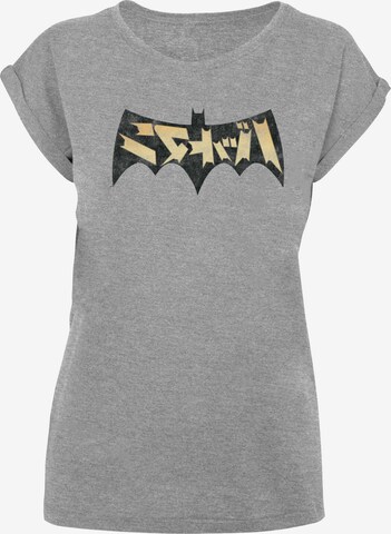 F4NT4STIC Shirt 'DC Comics Batman International' in Grijs: voorkant