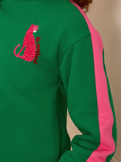 love & roses Sweater majica u zelena / roza, Pregled proizvoda