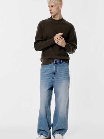 Pull&Bear Pulóver - barna: elől