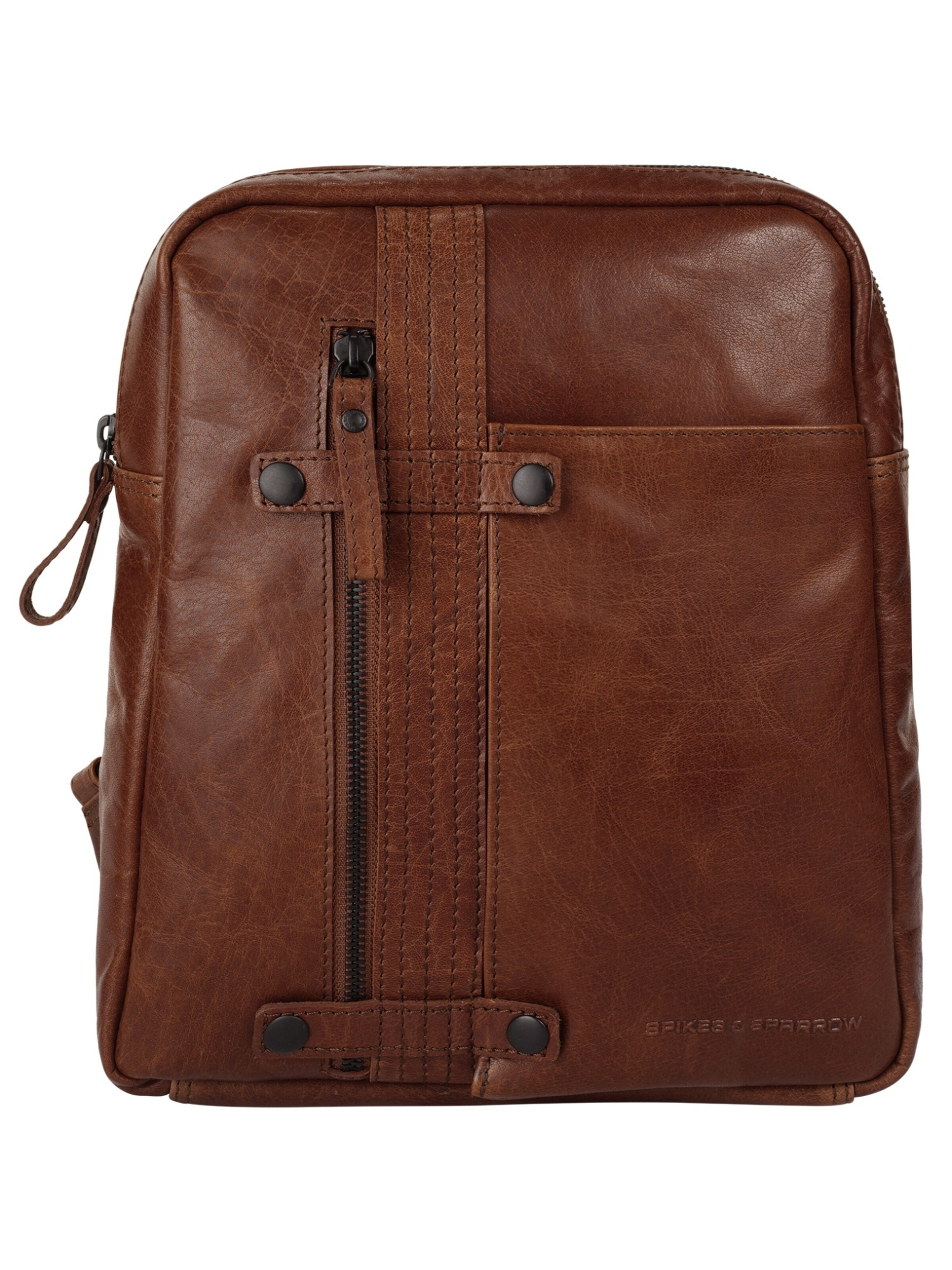 Spikes & Sparrow Backpack in Brown: front