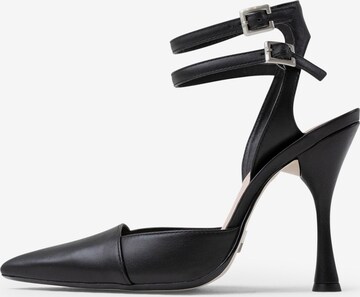 BRONX Slingback Pumps 'My-Sterious' in Black: front