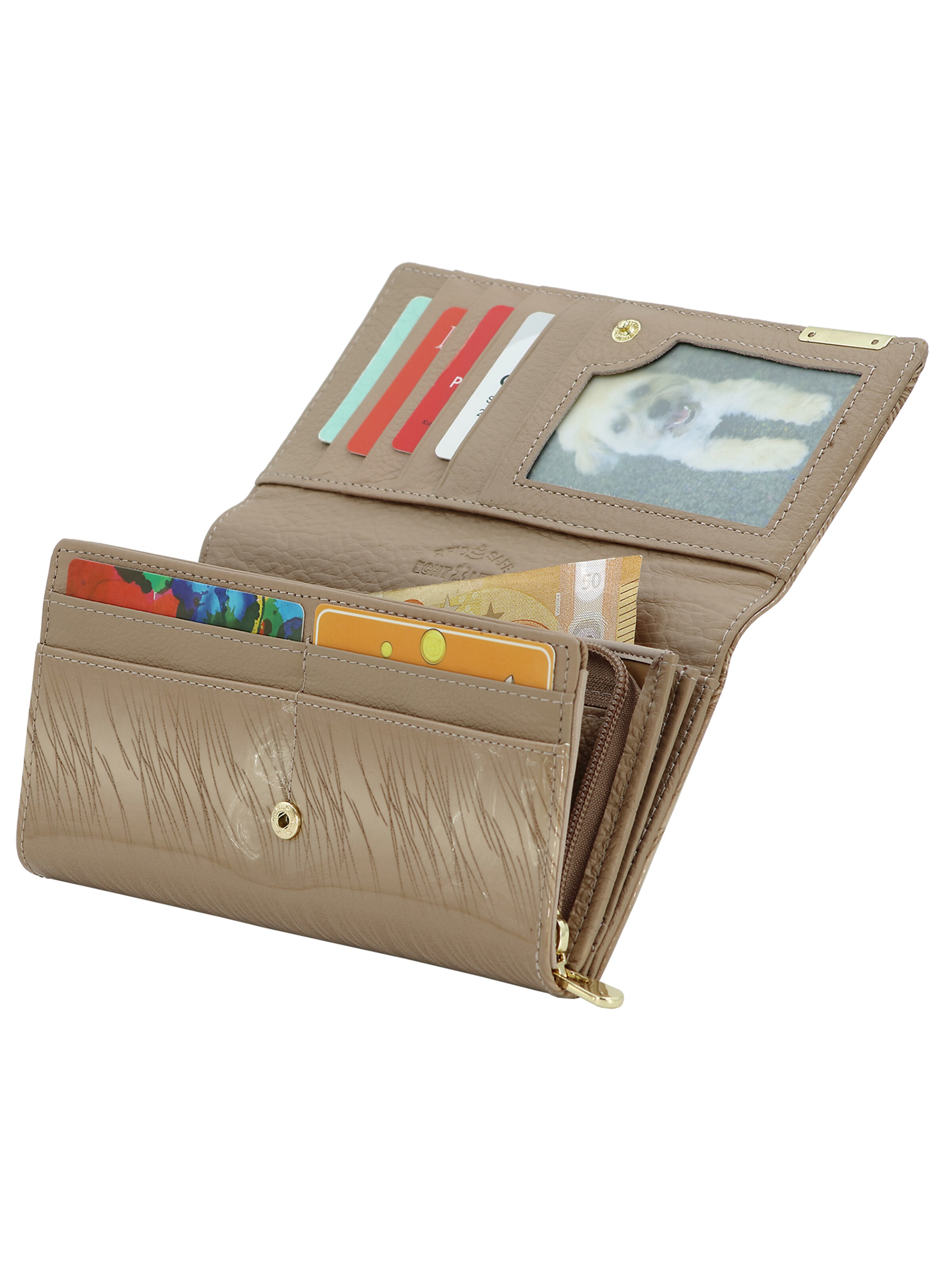 Jennifer Jones Wallet in Beige