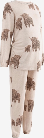 Next Pyjama värissä beige: etupuoli