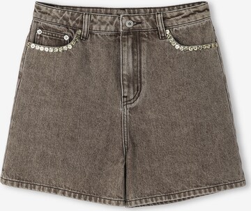 Twist Regular Pants 'Jean' in Grey: front
