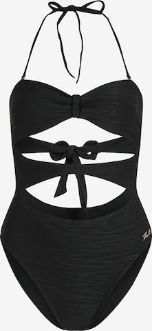 juoda Karl Lagerfeld Bandeau Maudymosi kostiumėlis: priekis