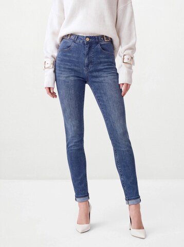 Hoermanseder Skinny Jeansy w kolorze niebieski: przód