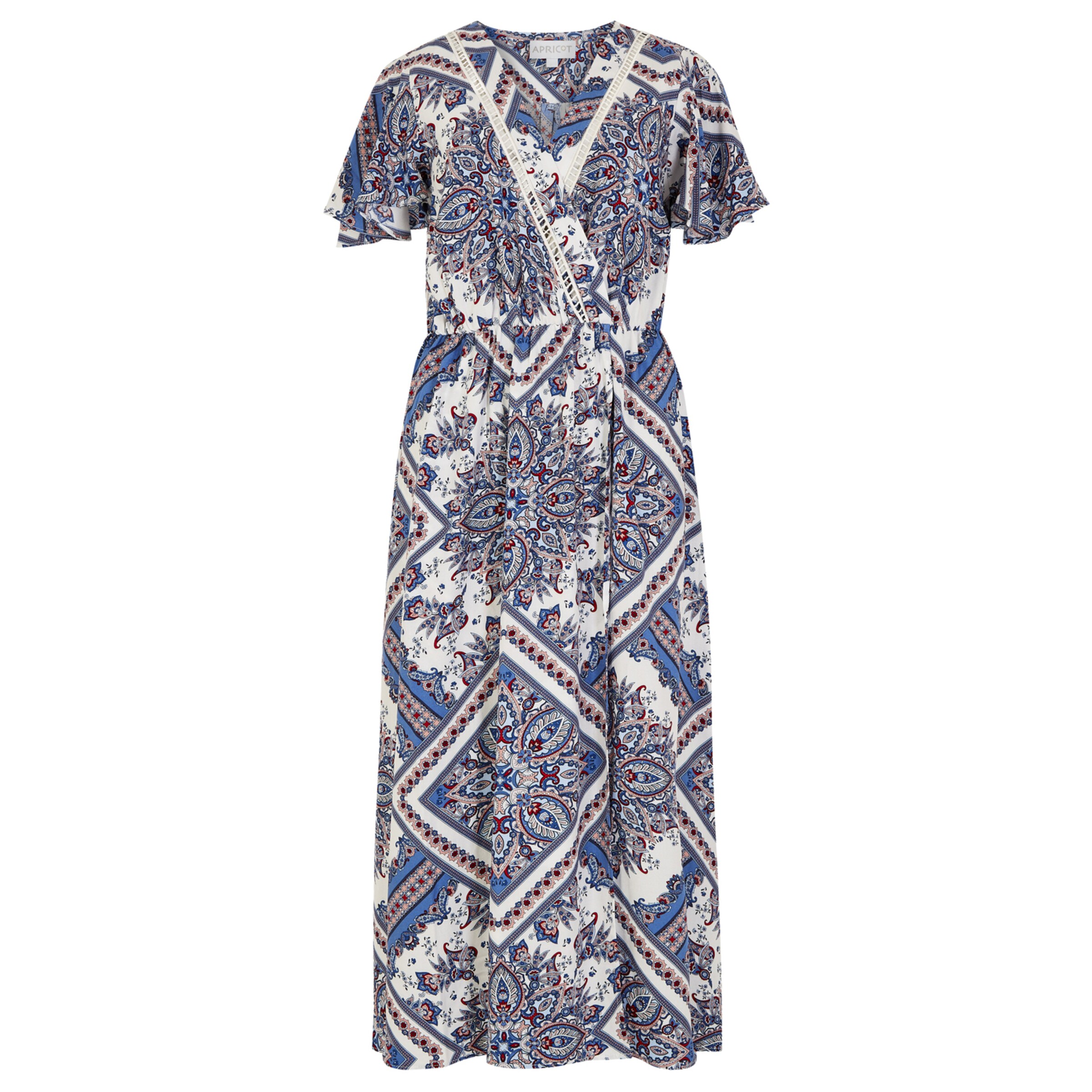 Apricot Dress in Blue: front