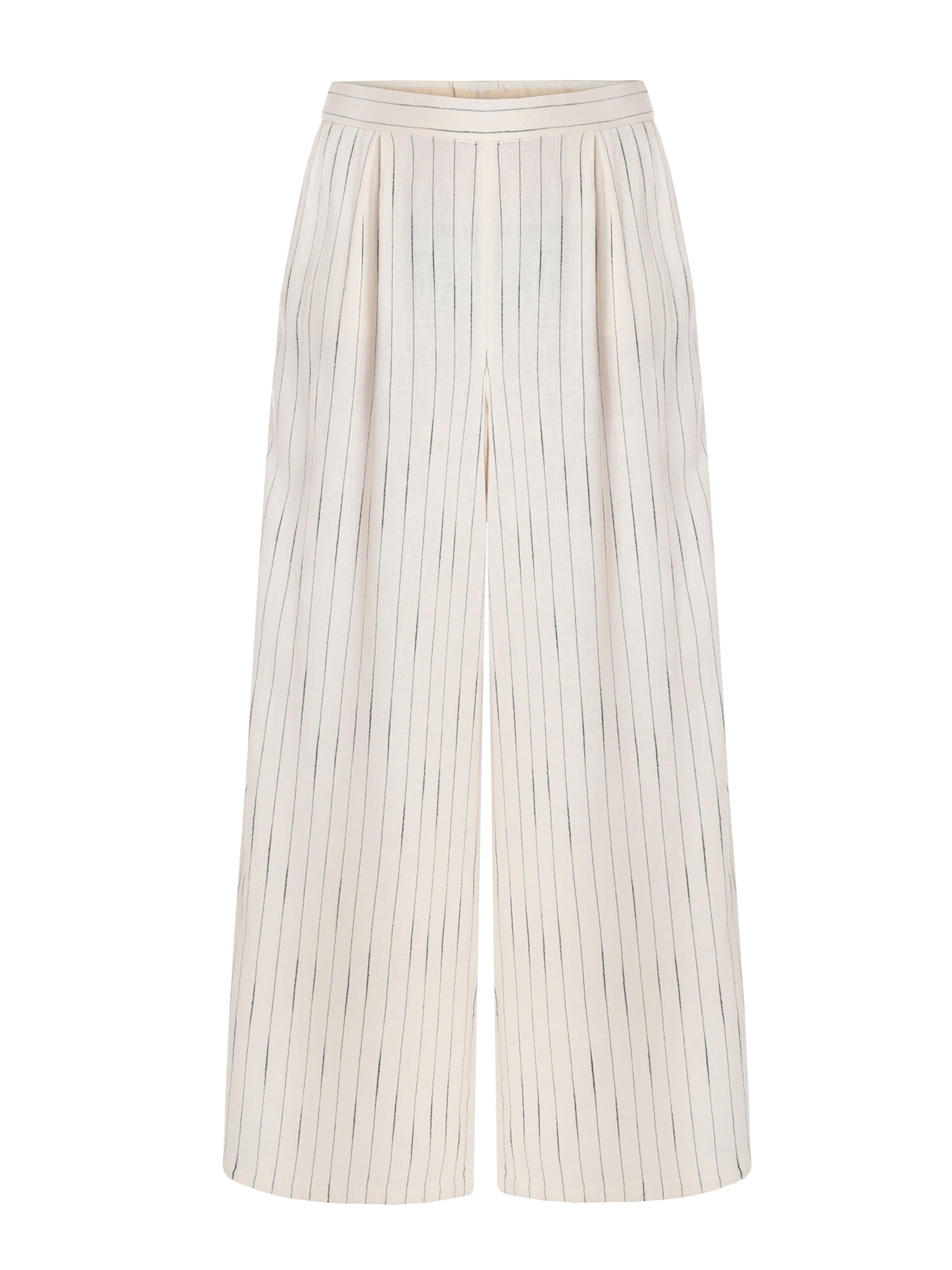 TATUUM Levenevä Housut 'Zami' värissä valkoinen: etupuoli