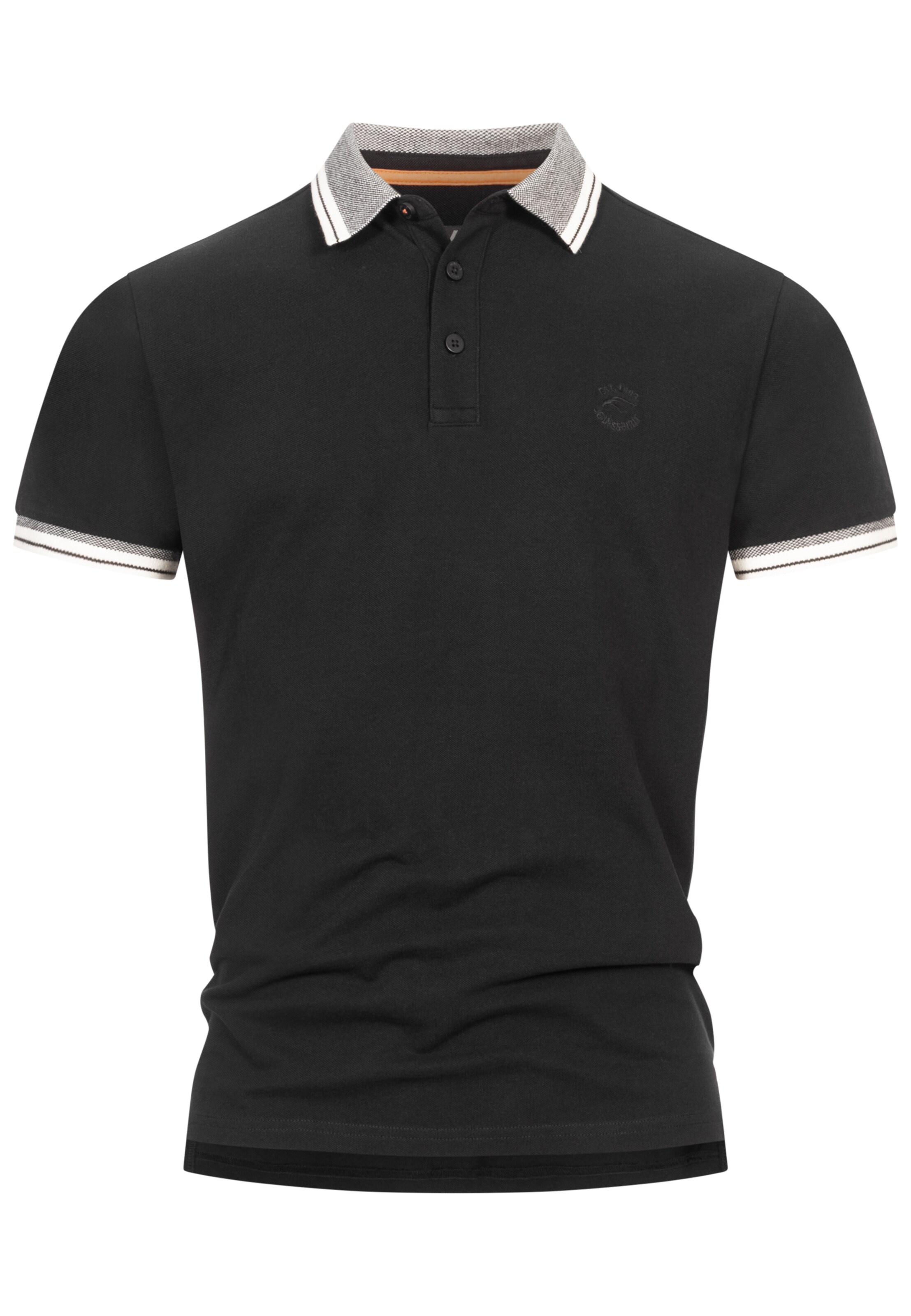 INDICODE JEANS Shirt 'Jamie' in Zwart: voorkant