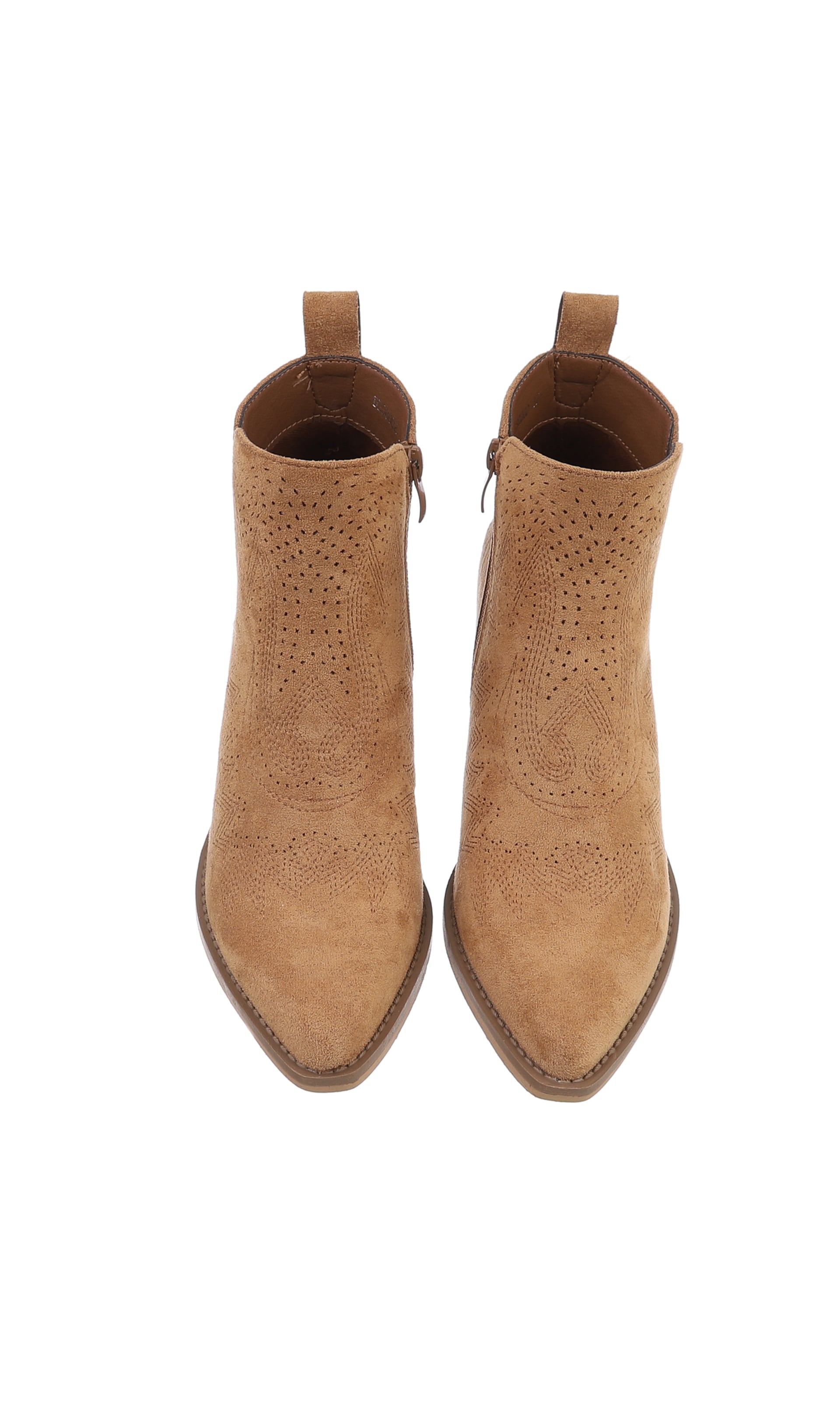 Ital-Design Cowboy Boots in Beige