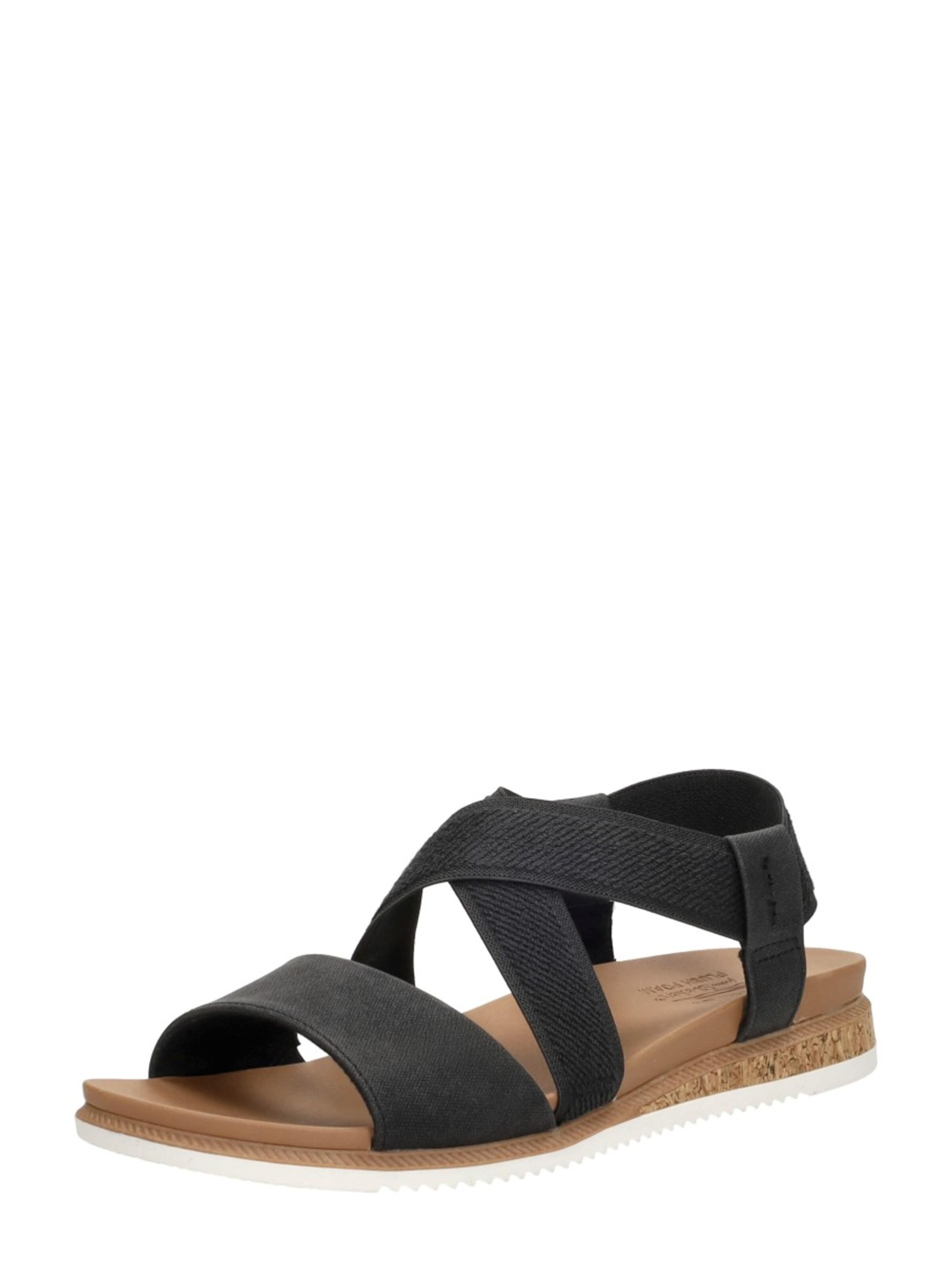 SKECHERS Sandaal 'Bobs Desert Kiss Low' in Zwart