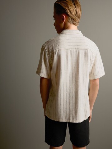 Next Regular fit Button Up Shirt in Beige