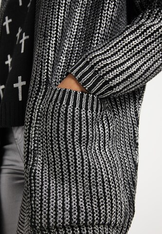 myMo ROCKS Knit Cardigan in Black