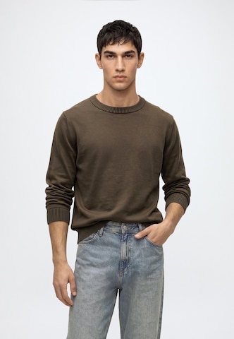 INDICODE JEANS Sweater 'Arkmill' in Brown: front